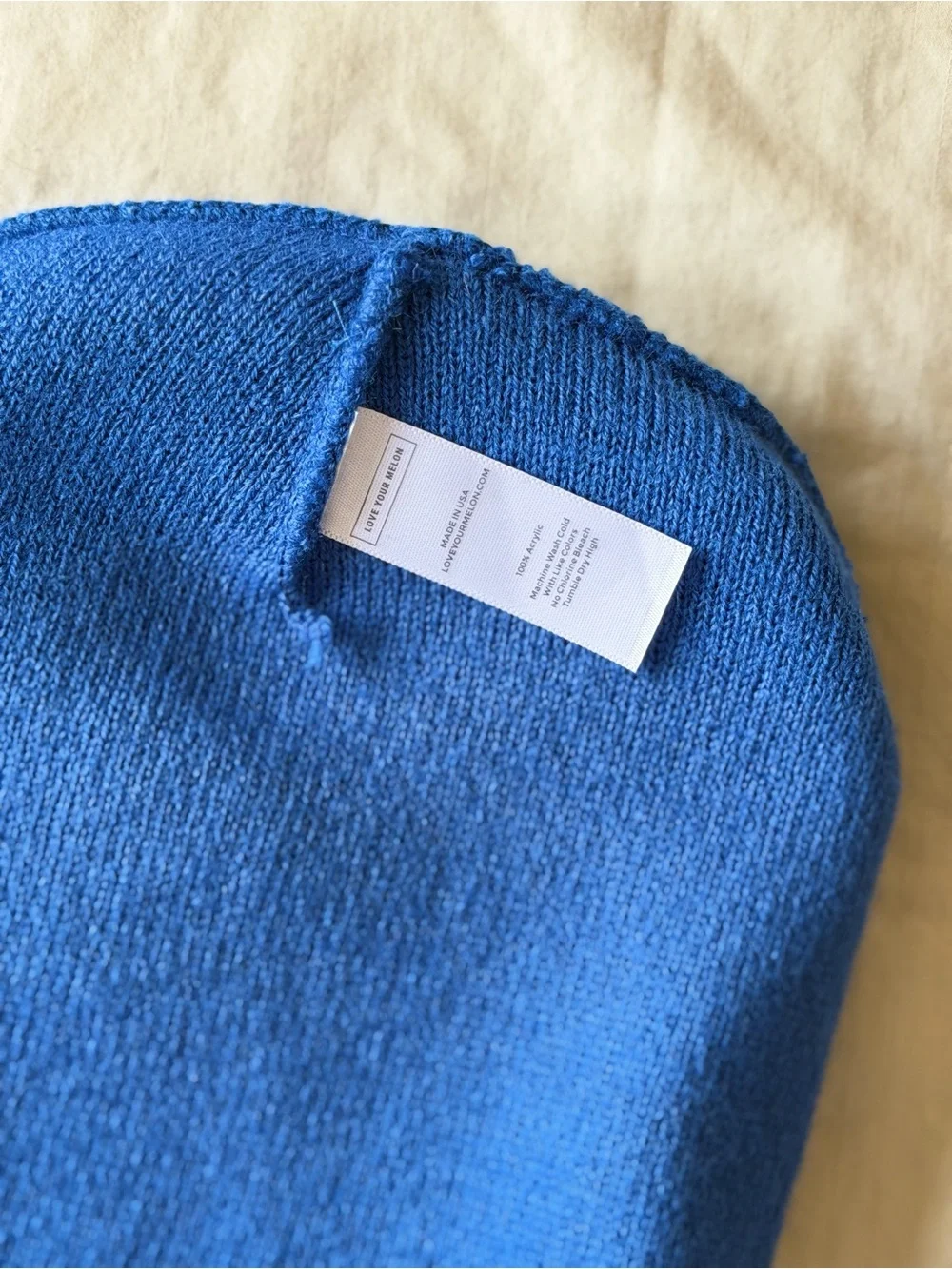 Love Your Melon Cobalt Blue Cuffed Beanie